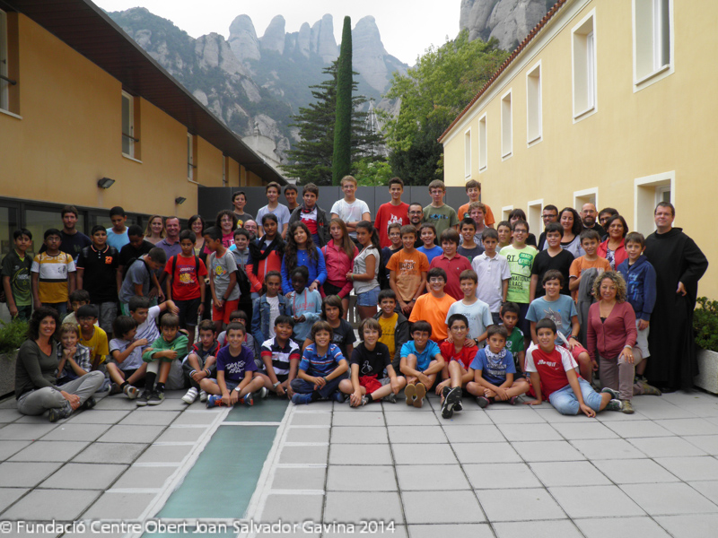 Foto de grup del dia passat a l'Escolania de Montserrat