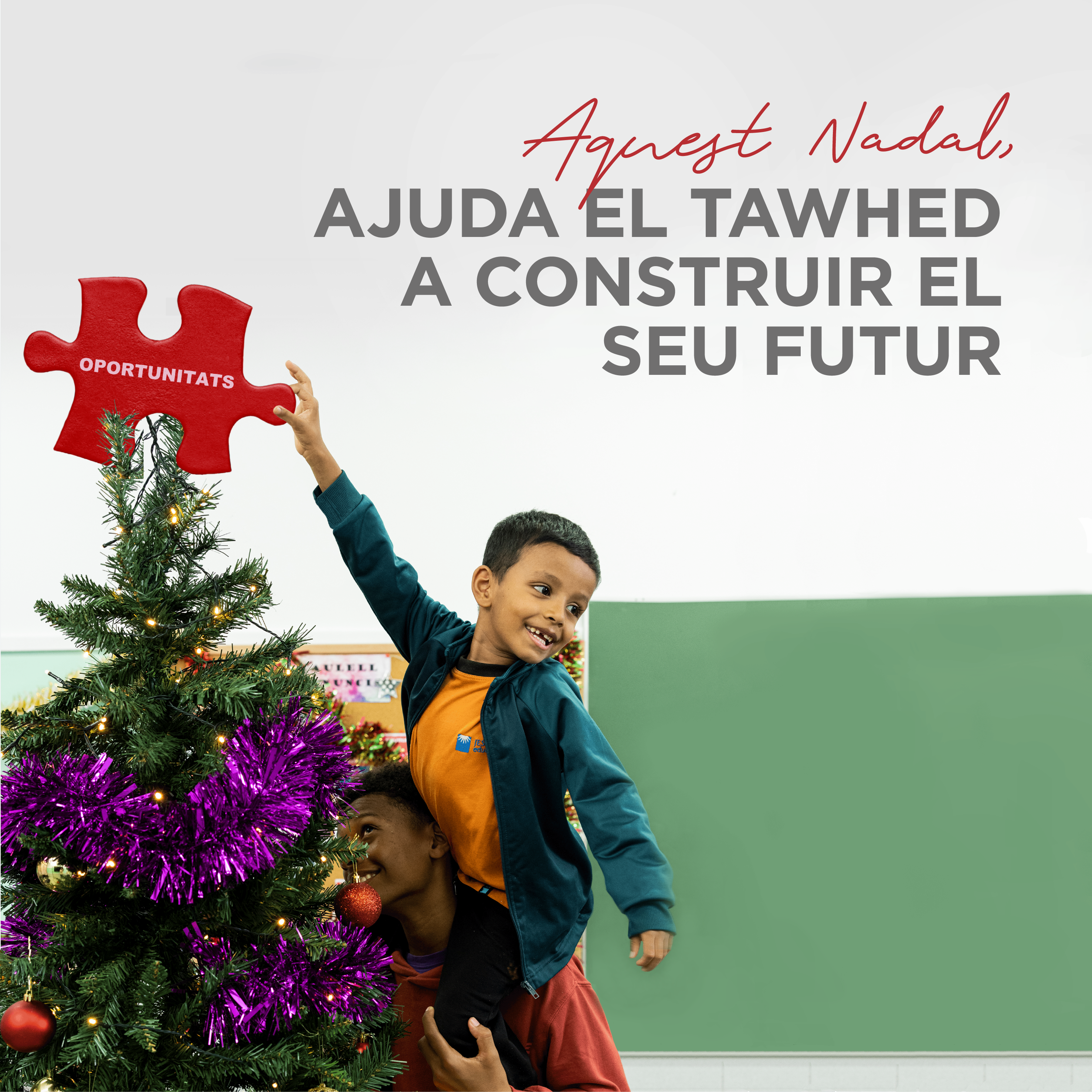 Aquest Nadal, ajuda el Tawhed a construir el seu futur