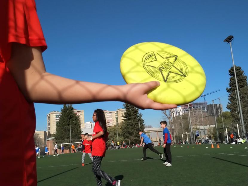 Frisbee. Valors al camp