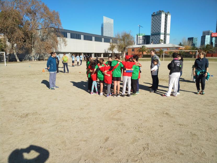 Frisbee. Valors al camp