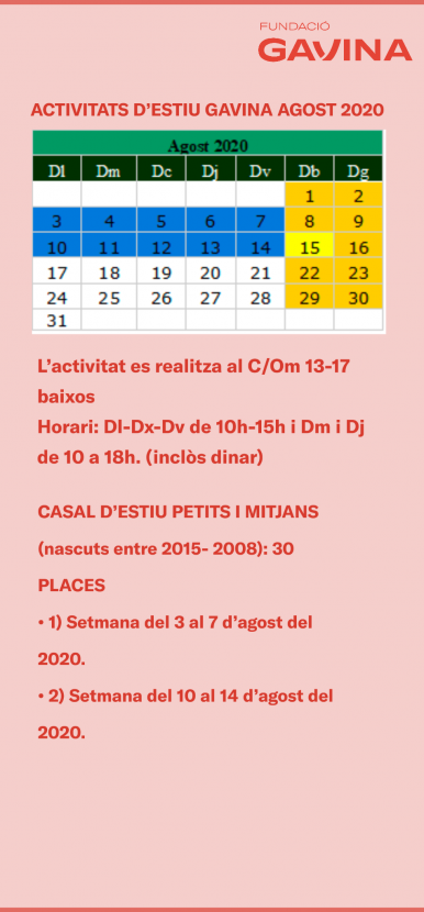 En marcha las inscripciones para las actividades de verano