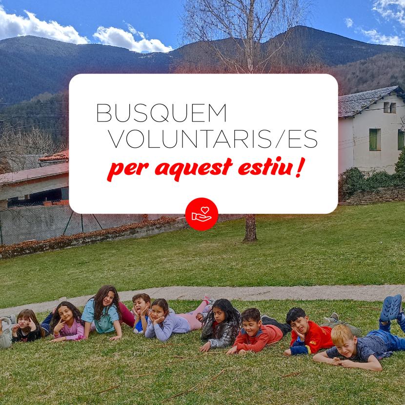 Busquem voluntaris i voluntàries per les colònies i casals d'estiu