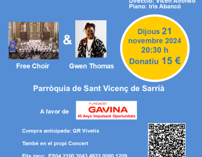 Concert de gòspel solidari a favor de la Fundació Gavina